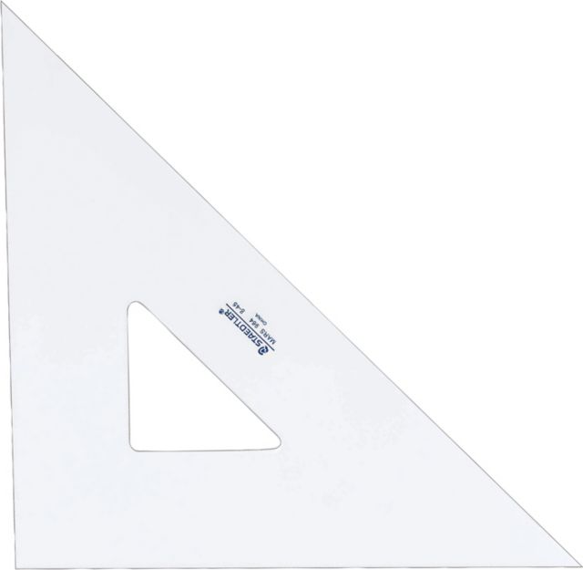 TRIANGLE 8" 45/90DEGR CLEAR