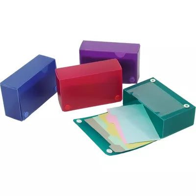 CARD FILEBOX 3"x5" 100CARD - New (SKU: 9856434)